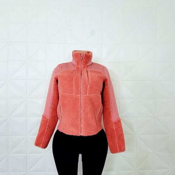 Lululemon Women's Coral Long Sleeve Textured Fleece Full Zip Jacket Size 2 - Picture 2 of 11